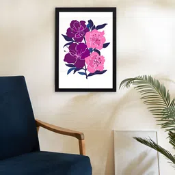 Giftii White & Pink Printed Wooden Framed  Wall Art-picture-16