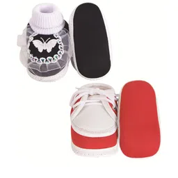 NESKA MODA Unisex Kids Cotton Booties image 3