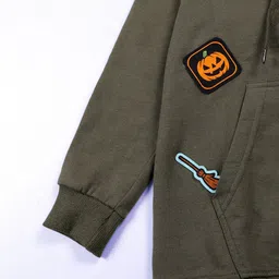 KiddoPanti Boys Printed Hooded Sweatshirt image 5