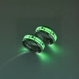 Teeragaj Set Of 2 Stainless Steel Radium Finger Rings-picture-32