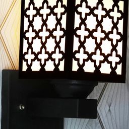 Gojeeva Brown Wood Square Wall Lamps-picture-36