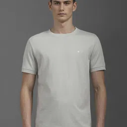Louis Philippe Men Solid Round Neck Cotton T-shirt-picture-37