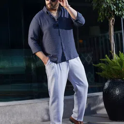 Instafab Plus Comfort Spread Collar Casual Shirt image 4