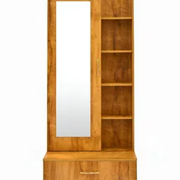 Outkraft Brown Wooden Table Top Mirror image 2