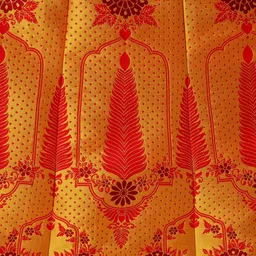 SWAMI STUDIO Ready to Wear Lehenga & Unstitched Blouse With Dupatta image 3