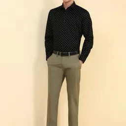 Allen Solly Men Solid Slim Fit Formal Trousers image 4