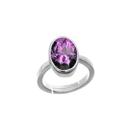 GenZcomplex Silver-Plated Alloy Amethyst Finger Ring-picture-5