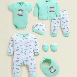 MooNKids Infants Printed Pure Cotton Baby Apparel Gift Set-picture-38