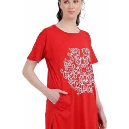 DDASPRATION Women Printed Pockets T-shirt-picture-21