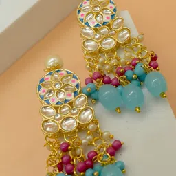 TISHUL JEWELS Gold Plated & Beaded Jewellery Set image 5