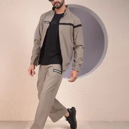 Crimsoune Club Men Mock Neck Front Open Sweatshirt image 4