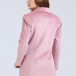 YOUNG CLUB CLASSIC Self Design Notched Lapel Overcoat image 3