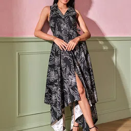 AND Print Blouson Dress image 5