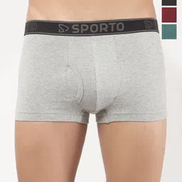 Sporto by Macho Pack Of 4 Combed Cotton Trunk-picture-15