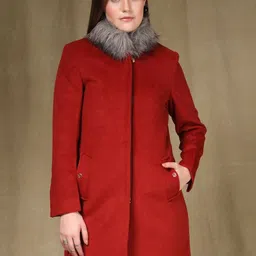 The Roadster Lifestyle Co Mock Collar Overcoat-image-82