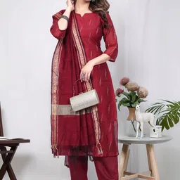 Anouk Rustic Women Regular Kurta with Trousers & With Dupatta-picture-36