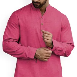 EdinWolf Men Solid Daily Cotton Straight Kurta-picture-33
