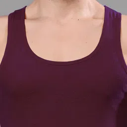 FBAR Pack Of 2 Round Neck Ribbed Pure Cotton Gym Vest R-01-16 image 2