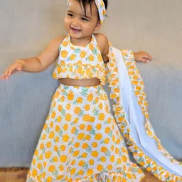 Tura Turi Girls Cotton Lehenga Choli-picture-12