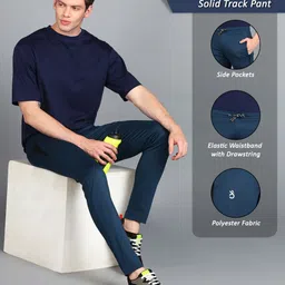 Moda Rapido Men Slim Fit Stretchable Gym Track Pant image 2