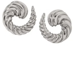 Young & Forever Brass-Plated Twisted Contemporary Shaped Studs image 5