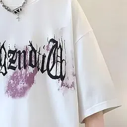 StyleCast x Revolte Men Abstract Printed Round Neck Oversized T-shirt image 2