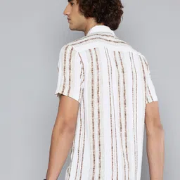 Flying Machine Slim Fit Vertical Stripes Casual Shirt image 4