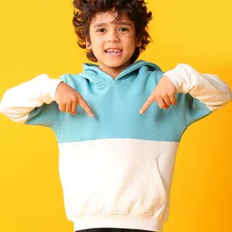Anthrilo Boys Colourblocked Hooded Pullover Sweatshirt-picture-10