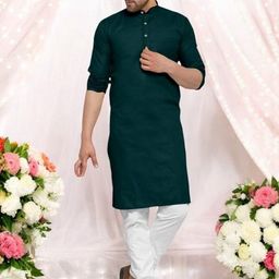 ANUJ FASHION Men Mandarin Collar Straight Kurta-picture-20