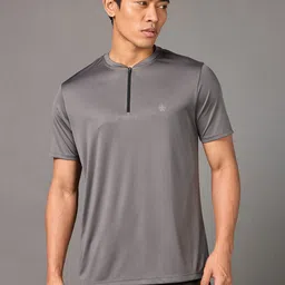 CULT Men Moisture Wicking Solid Henley Neck T-shirt-picture-17