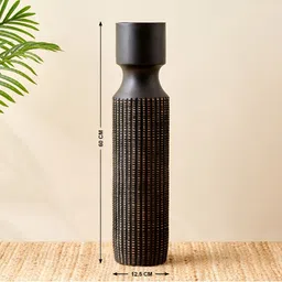 Home Centre Colossal Monochrome Black Vase image 3