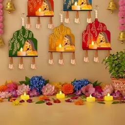 Ascension Green & Blue 5 Pieces Candle Holders-image-12