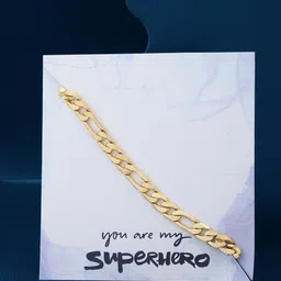 Roadster Men Brass 18K Gold-Plated Link Bracelet with Gift Card-picture-34