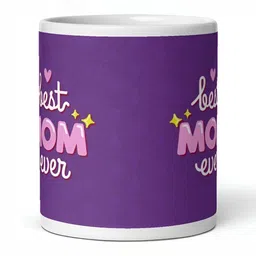 Mr UVD White & Purple Typography Printed Ceramic Matte Mug 350 ml image 3