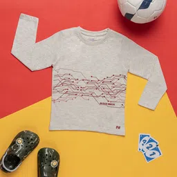 Purple United Kids Boys Printed Pockets T-shirt-image-1