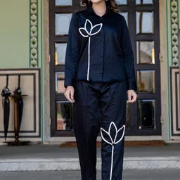 SAADGEE Self Designed Shirt & Trousers Co-OrdsSet-picture-11