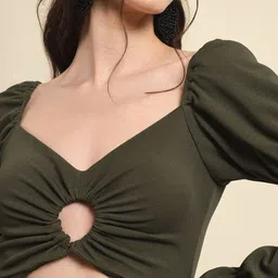 VANGULL Women Sweetheart Neck Gathered or Pleated Bodycon Mini Dresses image 4