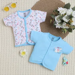 MeeMee Unisex Infants Pack of 2 Printed Jhabla Vests image 3