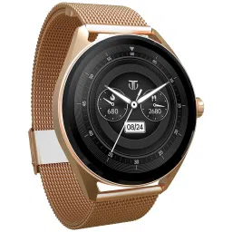TITAN Crest Smartwatch with Bluetooth Calling (36.3mm AMOLED Display, IP68 Water Resistant, Rose Gold Strap) image 4