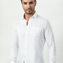 PEBCO Men Classic Slim Fit Opaque Casual Shirt-picture-37