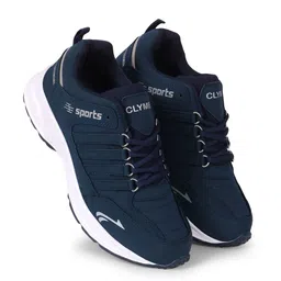 Spotwalk Men Leather Running Non-Marking Shoes image 2