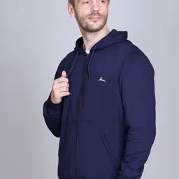 ZEFFIT Men Long Sleeves Hooded Front-Open Hooded Sweatshirt image 3