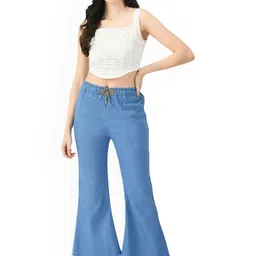 Ira Collections Women Comfort Flared Mid-Rise Stretchable Jeans image 2