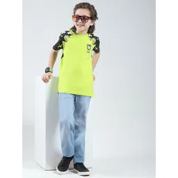 Monte Carlo Boys Self Design Regular Fit Cotton T-shirt image 2