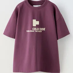 Alan Jones Boys Printed Drop-Shoulder Sleeves T-shirt-picture-34
