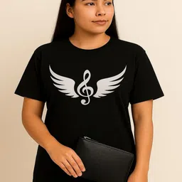 GAB Women Printed Applique T-shirt-image-38