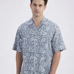 Pepe Jeans Floral Printed Spread Collar Relaxed Fit Opaque Cotton Shirt image 2