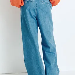 H&M Pull-On Denim Trousers image 2