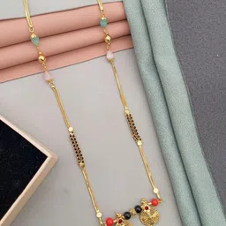 SHANKHRAJ MALL gold plated Gold-Plated Metal Mangalsutra-picture-28