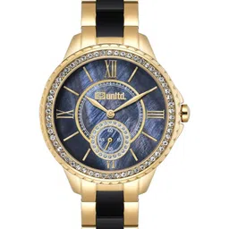 unltd. Women Brass Dial & Stainless Steel Bracelet Style Straps Analogue Watch UNL040003-picture-16